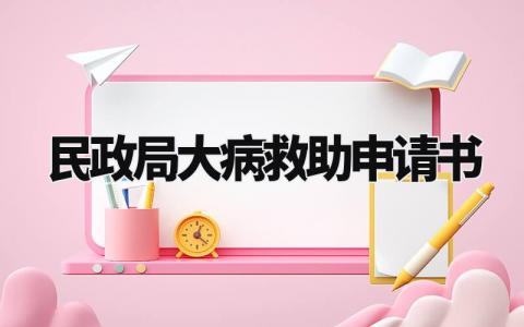 民政局大病救助申请书合集 个人大病救助申请表模板最新