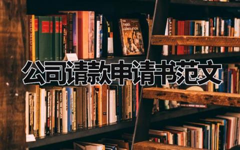 公司请款申请书范文大全 向上级请款报告范文 (3篇)