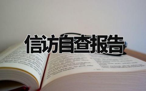 信访自查报告大全 信访工作自查自纠总结汇报模板