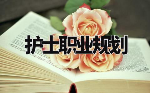 护士职业规划 护士个人未来的发展规划 (8篇)