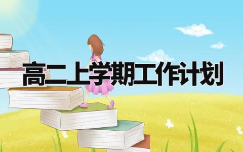 高二上学期工作计划 高二上学期教学进度安排 (12篇)