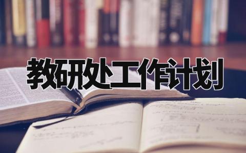 教研处工作计划模板 教研处工作计划工作安排