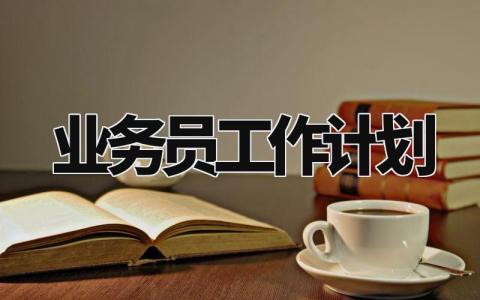 业务员工作计划 业务员规划和目标范文 (5篇)