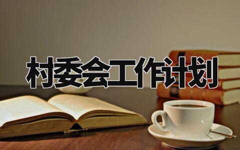 2024村委会工作计划 村委会的全年计划和目标 (6篇)