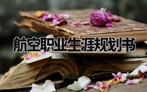 航空职业生涯规划书范文 与航空相关的职业规划书模板