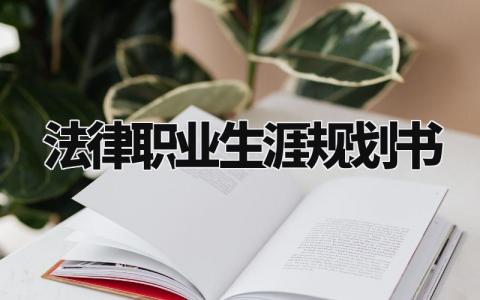 法律职业生涯规划书范文 法律专业职业生涯规划1000字