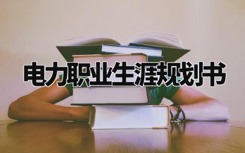 电力职业生涯规划书模板 电力职业生涯规划怎么写