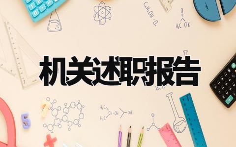 2024机关述职报告怎么写 机关工作个人述职报告精选