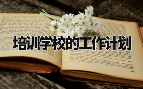 培训学校的工作计划范文 培训学校工作计划500字 (13篇)