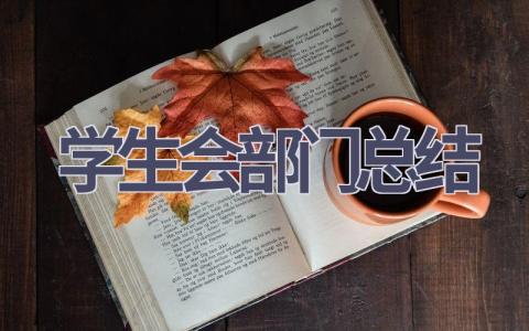 2023学生会部门总结范文(19篇）