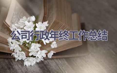 公司行政年终工作总结范文(14篇）