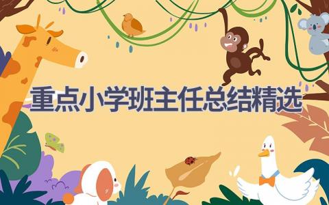 重点小学班主任总结精选范文(17篇）