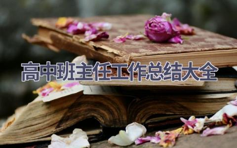 高中班主任工作总结大全范文(11篇）