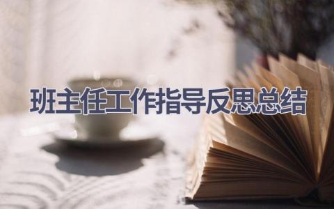 班主任工作指导反思总结范文(17篇）