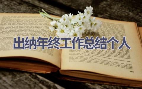 出纳年终工作总结个人范文(18篇）