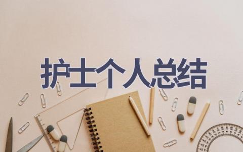 护士个人总结范文(19篇）