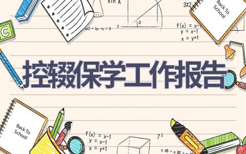 控辍保学工作报告范文(5篇）