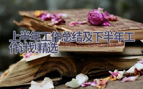 上半年工作总结及下半年工作计划精选范文(16篇）