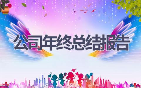 公司年终总结报告范文(14篇）