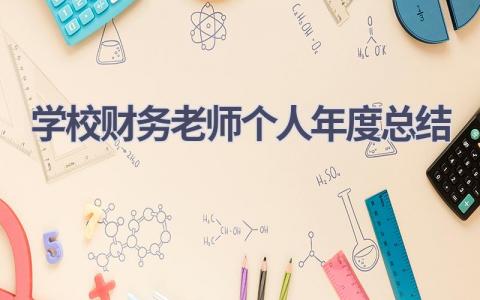 学校财务老师个人年度总结范文(7篇）