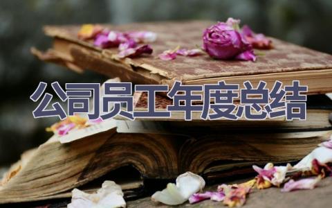 公司员工年度总结范文(10篇）