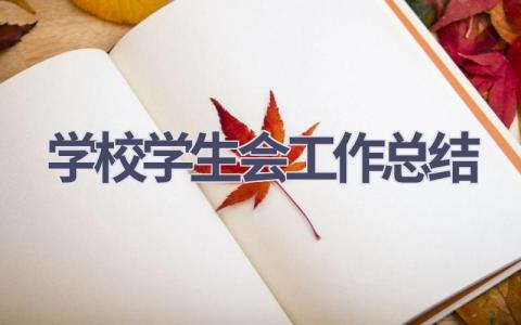 学校学生会工作总结范文(17篇）