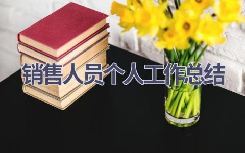 2023销售人员个人工作总结(12篇）