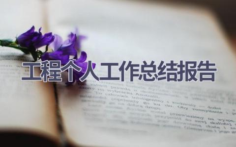 工程个人工作总结报告(20篇）