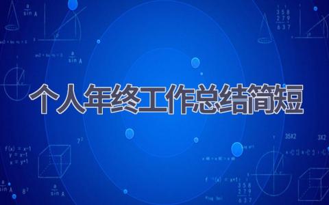 个人年终工作总结2023年简短(7篇）