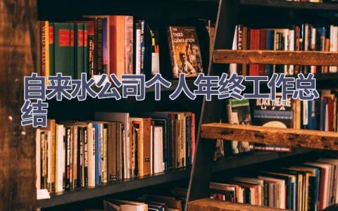 自来水公司个人年终工作总结(9篇）