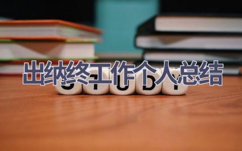 出纳2023年终工作个人总结(12篇）