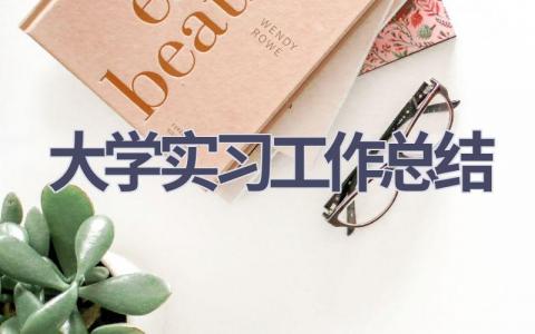 大学实习工作总结(15篇）