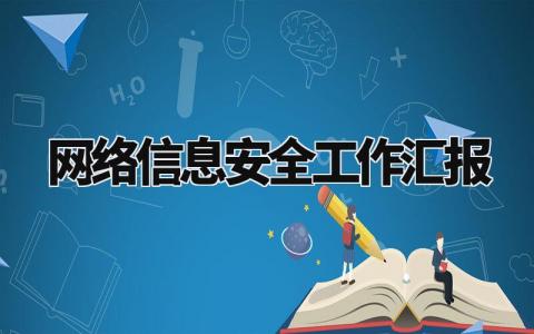 网络信息安全工作汇报材料 网络安全信息化工作情况汇报