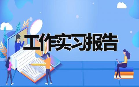 工作实习报告优秀范文 学生实习工作报告精选