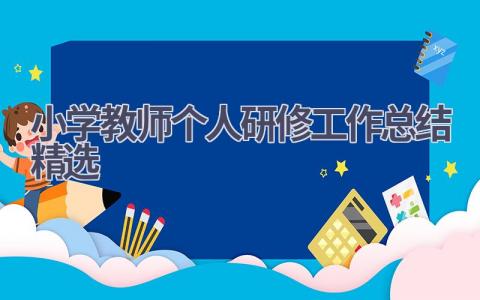 小学教师个人研修工作总结精选(19篇）