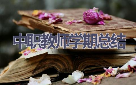 中职教师学期总结(6篇）