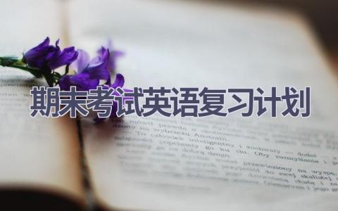 期末考试英语复习计划(10篇）