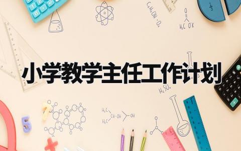 小学教学主任工作计划 小学教学主任工作方案 (9篇）