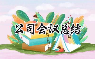 公司会议总结(17篇）