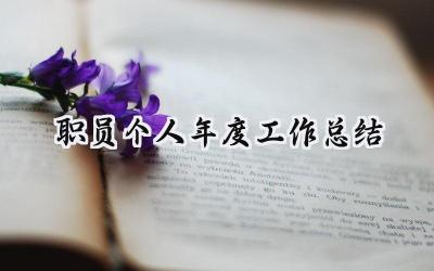职员个人2024年度工作总结(19篇）