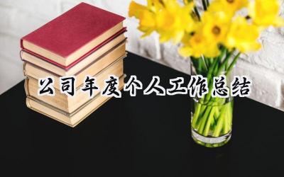 2024公司年度个人工作总结(15篇）