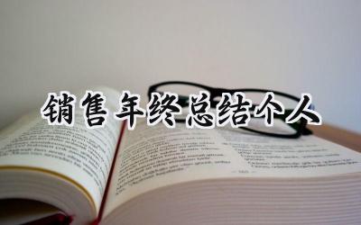 销售年终总结个人(9篇）