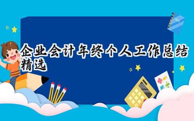 企业会计年终个人工作总结精选(10篇）