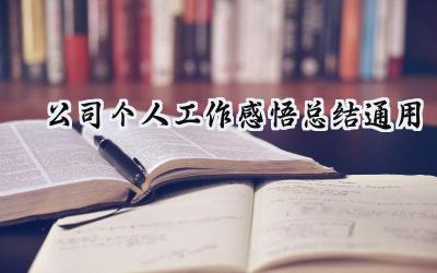 公司个人工作感悟总结通用(10篇）