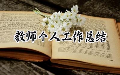 2024教师个人工作总结(13篇）