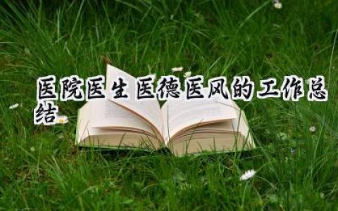 医院医生医德医风的工作总结(16篇）