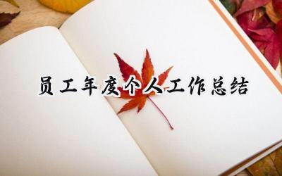 员工年度个人工作总结(19篇）