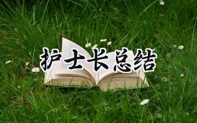护士长总结(10篇）