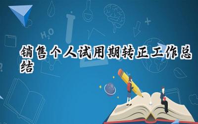 销售个人试用期转正工作总结(15篇）