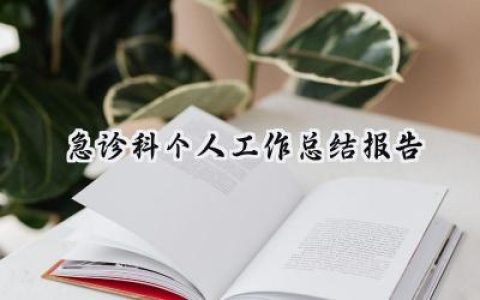 急诊科个人工作总结报告(18篇）